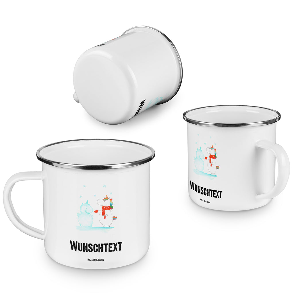 Personalisierte Emaille Tasse Einhorn Schneemann Emaille Tasse personalisiert, Emaille Tasse mit Namen, Campingtasse personalisiert, Namenstasse, Campingtasse bedrucken, Campinggeschirr personalsisert, Einhorn, Einhörner, Einhorn Deko, Pegasus, Unicorn, Schneemann, Winter, Schnee, Kuchen, Weihnachten, kalt, Mütze, Handschuhe, X-Mas