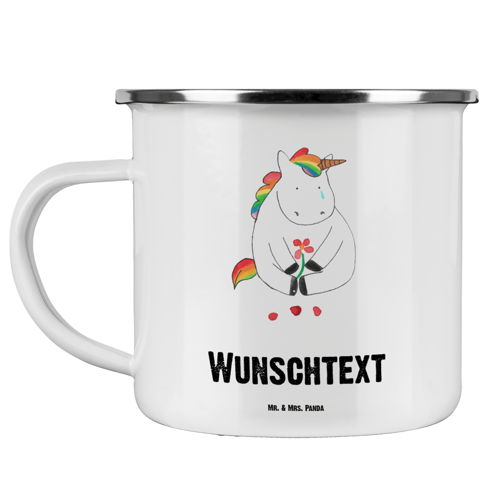 Personalisierte Emaille Tasse Einhorn Traurig Emaille Tasse personalisiert, Emaille Tasse mit Namen, Campingtasse personalisiert, Namenstasse, Campingtasse bedrucken, Campinggeschirr personalsisert, Einhorn, Einhörner, Einhorn Deko, Pegasus, Unicorn, Glitzer, Trösten. Freundschaft, Freunde, Liebe, Trauer, Grußkarte, Blume