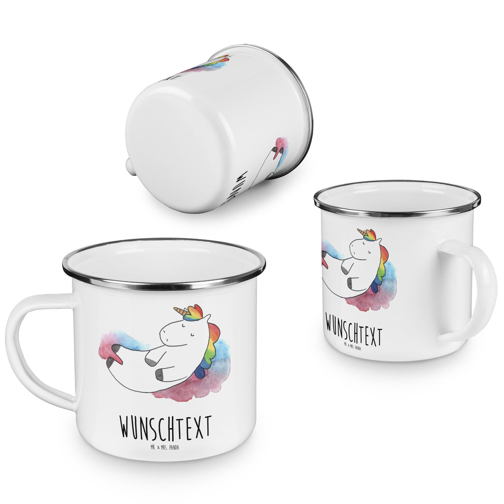 Personalisierte Emaille Tasse Einhorn Wolke 7 Emaille Tasse personalisiert, Emaille Tasse mit Namen, Campingtasse personalisiert, Namenstasse, Campingtasse bedrucken, Campinggeschirr personalsisert, Einhorn, Einhörner, Einhorn Deko, Pegasus, Unicorn, verliebt, Menschen, witzig, lustig, Geschenk, Glaube, Realität, Lächeln