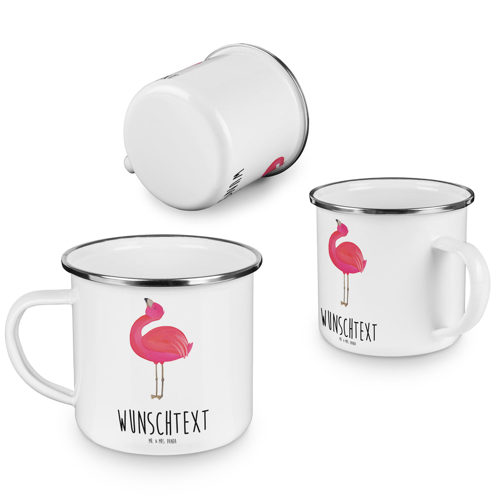 Personalisierte Emaille Tasse Flamingo stolz Emaille Tasse personalisiert, Emaille Tasse mit Namen, Campingtasse personalisiert, Namenstasse, Campingtasse bedrucken, Campinggeschirr personalsisert, Flamingo, stolz, Freude, Selbstliebe, Selbstakzeptanz, Freundin, beste Freundin, Tochter, Mama, Schwester