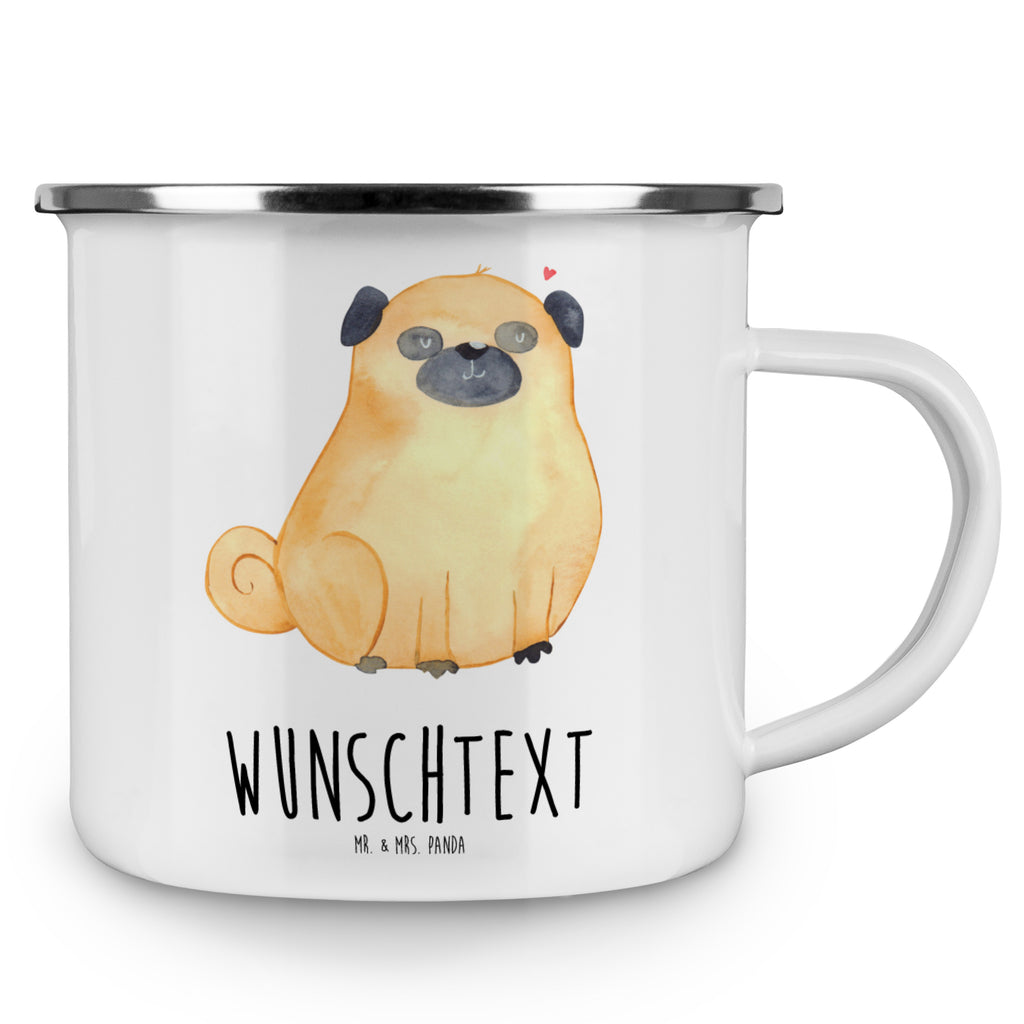 Personalisierte Emaille Tasse Mops Emaille Tasse personalisiert, Emaille Tasse mit Namen, Campingtasse personalisiert, Namenstasse, Campingtasse bedrucken, Campinggeschirr personalsisert, Hund, Hundemotiv, Haustier, Hunderasse, Tierliebhaber, Hundebesitzer, Sprüche, Mops, Liebe, Hundeliebe