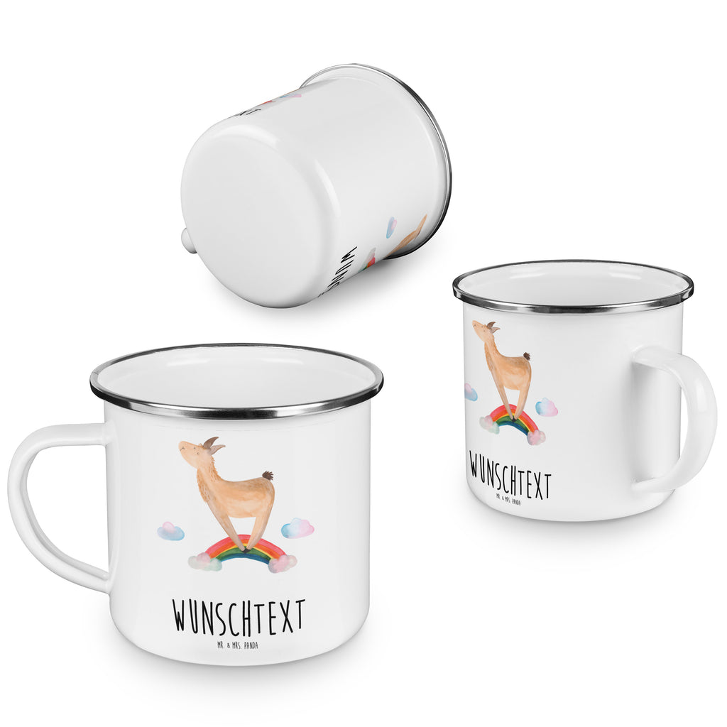 Personalisierte Emaille Tasse Lama Regenbogen Emaille Tasse personalisiert, Emaille Tasse mit Namen, Campingtasse personalisiert, Namenstasse, Campingtasse bedrucken, Campinggeschirr personalsisert, Lama, Alpaka, Lamas, Regenbogen, Haters gonna hate, Haters, Selbstständig, Außenseiter, Schule, Abi, Hobby, Wolkenland, Freiheit