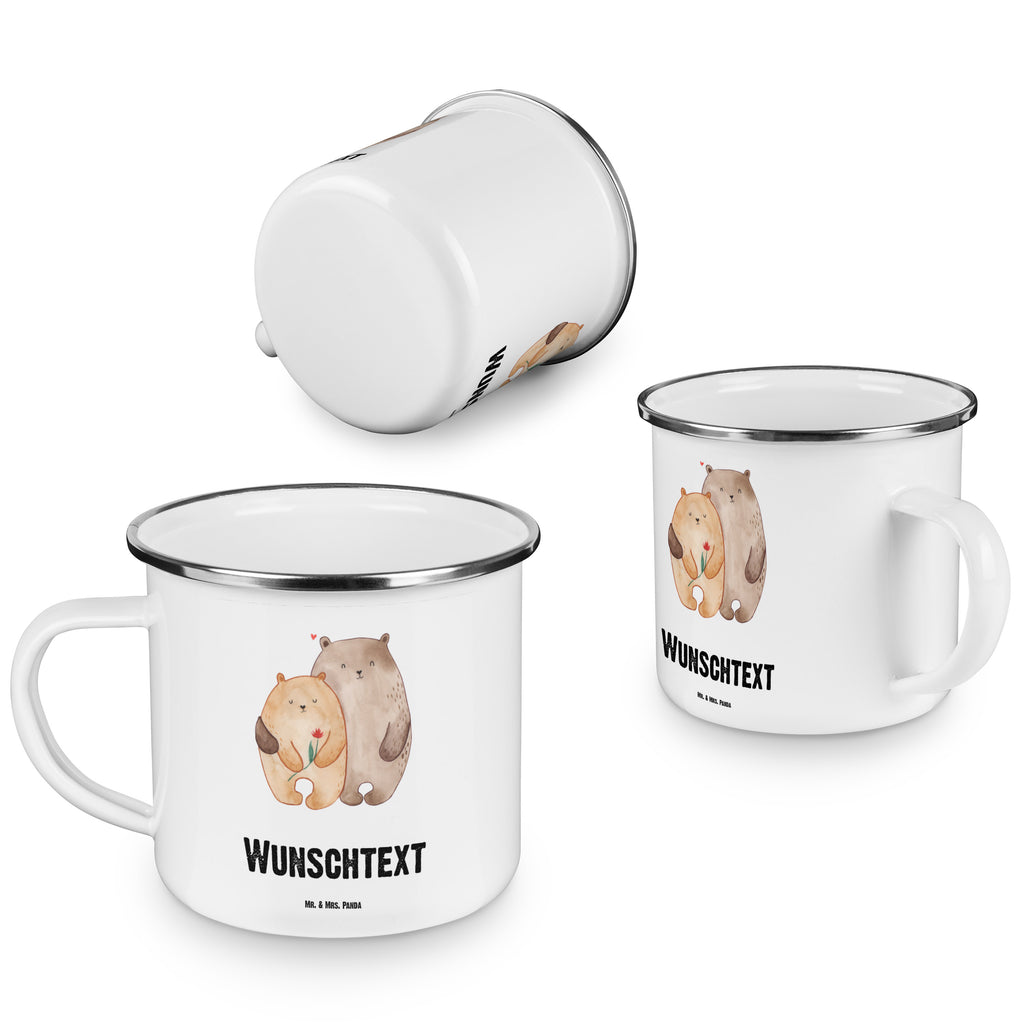 Personalisierte Emaille Tasse Bären Liebe Emaille Tasse personalisiert, Emaille Tasse mit Namen, Campingtasse personalisiert, Namenstasse, Campingtasse bedrucken, Campinggeschirr personalsisert, Liebe, Partner, Freund, Freundin, Ehemann, Ehefrau, Heiraten, Verlobung, Heiratsantrag, Liebesgeschenk, Jahrestag, Hocheitstag, Verliebt, Verlobt, Verheiratet, Geschenk Freundin, Geschenk Freund, Liebesbeweis, Hochzeitstag, Geschenk Hochzeit, Bären, Bärchen, Bär