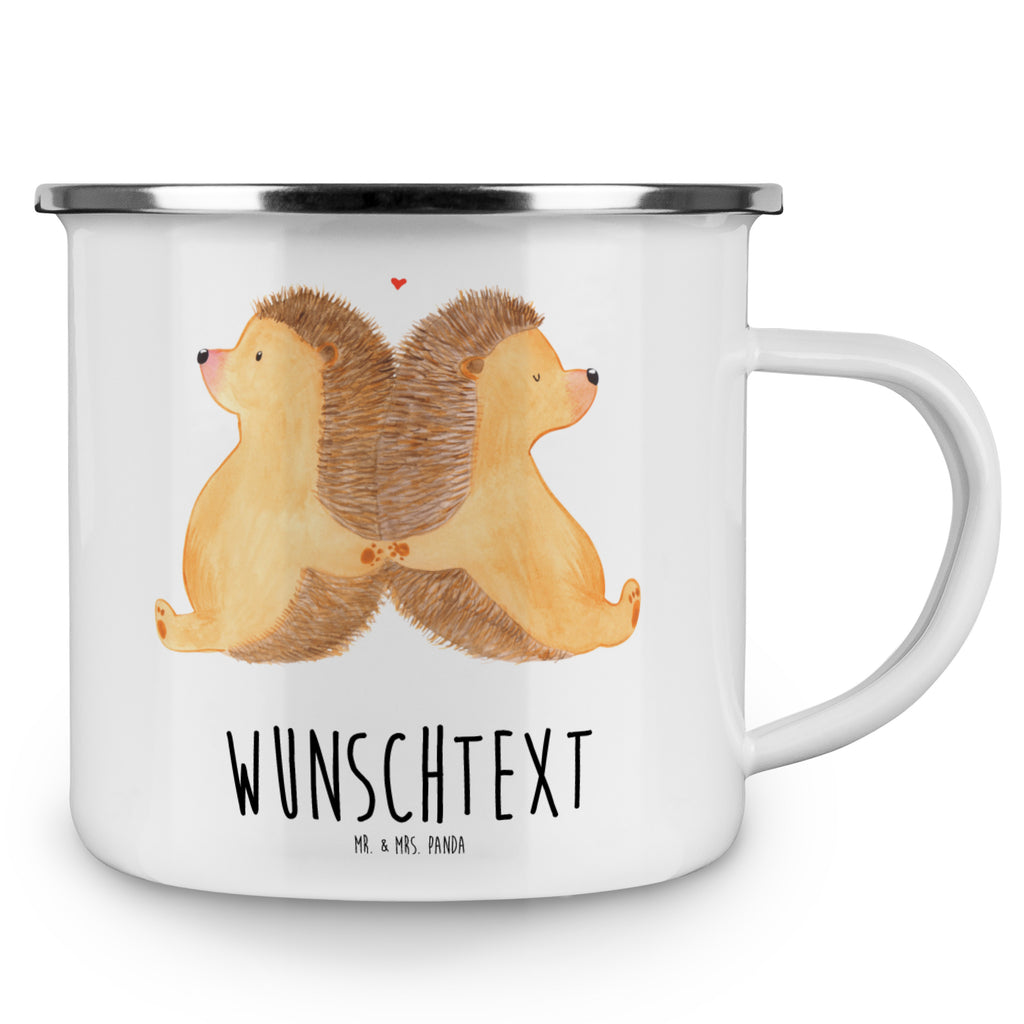 Personalisierte Emaille Tasse Igel händchenhaltend Emaille Tasse personalisiert, Emaille Tasse mit Namen, Campingtasse personalisiert, Namenstasse, Campingtasse bedrucken, Campinggeschirr personalsisert, Liebe, Partner, Freund, Freundin, Ehemann, Ehefrau, Heiraten, Verlobung, Heiratsantrag, Liebesgeschenk, Jahrestag, Hocheitstag, Igel, Igelliebe, Hand in Hand, Liebesbeweis, große Liebe, Liebesbotschaft, Hochzeit, Lieblingsmensch, Gemeinsamkeit, Love, Geschenk für zwei