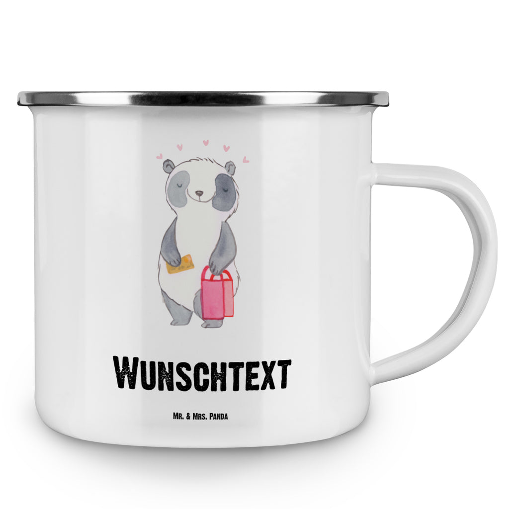 Personalisierte Emaille Tasse Panda Beste Shoppingbegleitung der Welt Emaille Tasse personalisiert, Emaille Tasse mit Namen, Campingtasse personalisiert, Namenstasse, Campingtasse bedrucken, Campinggeschirr personalsisert, für, Dankeschön, Geschenk, Schenken, Geburtstag, Geburtstagsgeschenk, Geschenkidee, Danke, Bedanken, Mitbringsel, Freude machen, Geschenktipp, Shoppingbegleitung, Shoppingpartner, Begleitung, Shoppen, Partner, Freundin, Freund, bff, Shopping, Einkaufen, Shopping-Queen, Queen, Bester