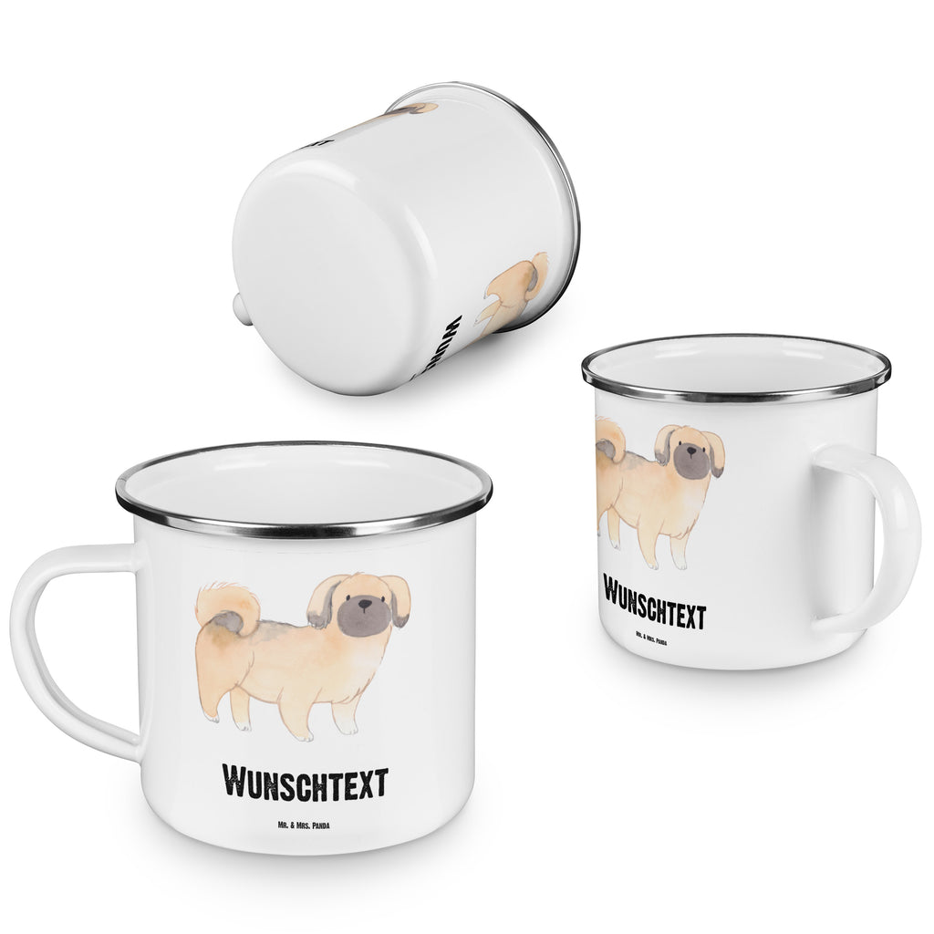 Personalisierte Emaille Tasse Pekingese Lebensretter Emaille Tasse personalisiert, Emaille Tasse mit Namen, Campingtasse personalisiert, Namenstasse, Campingtasse bedrucken, Campinggeschirr personalsisert, Hund, Hunderasse, Rassehund, Hundebesitzer, Geschenk, Tierfreund, Schenken, Welpe, Pekingese, Pekinese, Peking-Palasthund