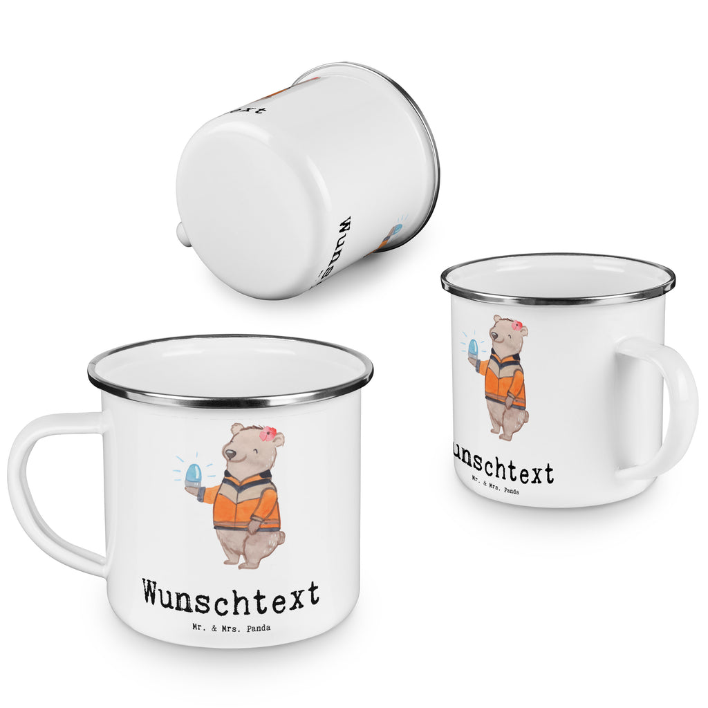 Personalisierte Emaille Tasse Rettungssanitäterin mit Herz Emaille Tasse personalisiert, Emaille Tasse mit Namen, Campingtasse personalisiert, Namenstasse, Campingtasse bedrucken, Campinggeschirr personalsisert, Beruf, Ausbildung, Jubiläum, Abschied, Rente, Kollege, Kollegin, Geschenk, Schenken, Arbeitskollege, Mitarbeiter, Firma, Danke, Dankeschön