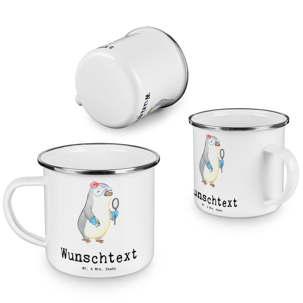 Personalisierte Emaille Tasse Wissenschaftlerin mit Herz Emaille Tasse personalisiert, Emaille Tasse mit Namen, Campingtasse personalisiert, Namenstasse, Campingtasse bedrucken, Campinggeschirr personalsisert, Beruf, Ausbildung, Jubiläum, Abschied, Rente, Kollege, Kollegin, Geschenk, Schenken, Arbeitskollege, Mitarbeiter, Firma, Danke, Dankeschön, Wissenschaftlerin, Forscherin, Akademikerin, Universität, Forschungseinrichtung