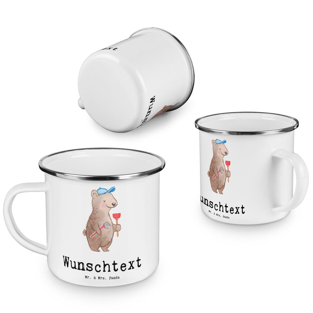 Personalisierte Emaille Tasse Klempner mit Herz Emaille Tasse personalisiert, Emaille Tasse mit Namen, Campingtasse personalisiert, Namenstasse, Campingtasse bedrucken, Campinggeschirr personalsisert, Beruf, Ausbildung, Jubiläum, Abschied, Rente, Kollege, Kollegin, Geschenk, Schenken, Arbeitskollege, Mitarbeiter, Firma, Danke, Dankeschön, Klempner, Handwerker, Installateur, Meister, Gesellenprüfung, Fachbetrieb, Bauklempner, Sanitärinstallationen