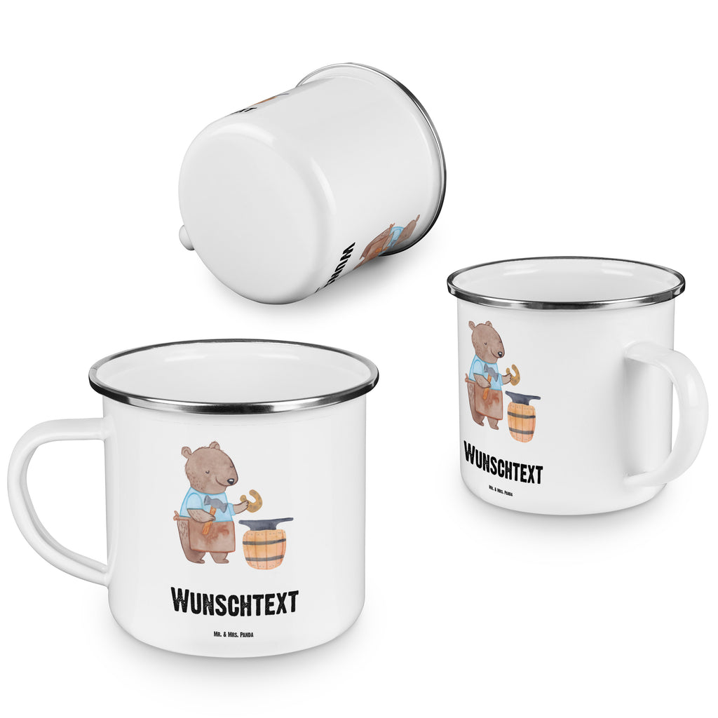 Personalisierte Emaille Tasse Schmied mit Herz Emaille Tasse personalisiert, Emaille Tasse mit Namen, Campingtasse personalisiert, Namenstasse, Campingtasse bedrucken, Campinggeschirr personalsisert, Beruf, Ausbildung, Jubiläum, Abschied, Rente, Kollege, Kollegin, Geschenk, Schenken, Arbeitskollege, Mitarbeiter, Firma, Danke, Dankeschön