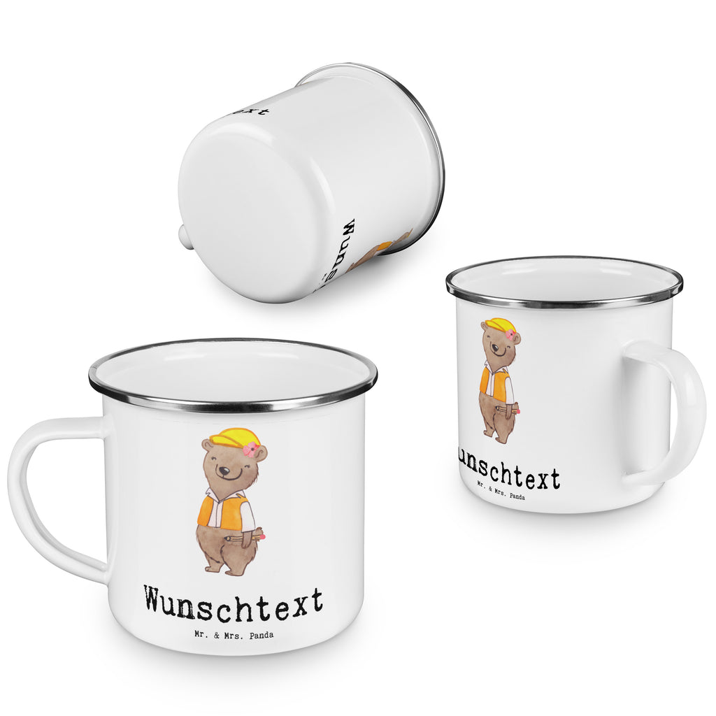 Personalisierte Emaille Tasse Bauingenieurin mit Herz Emaille Tasse personalisiert, Emaille Tasse mit Namen, Campingtasse personalisiert, Namenstasse, Campingtasse bedrucken, Campinggeschirr personalsisert, Beruf, Ausbildung, Jubiläum, Abschied, Rente, Kollege, Kollegin, Geschenk, Schenken, Arbeitskollege, Mitarbeiter, Firma, Danke, Dankeschön, Bauingenieurin, Statikerin, Ingeniuerin, Baustelle, Studium