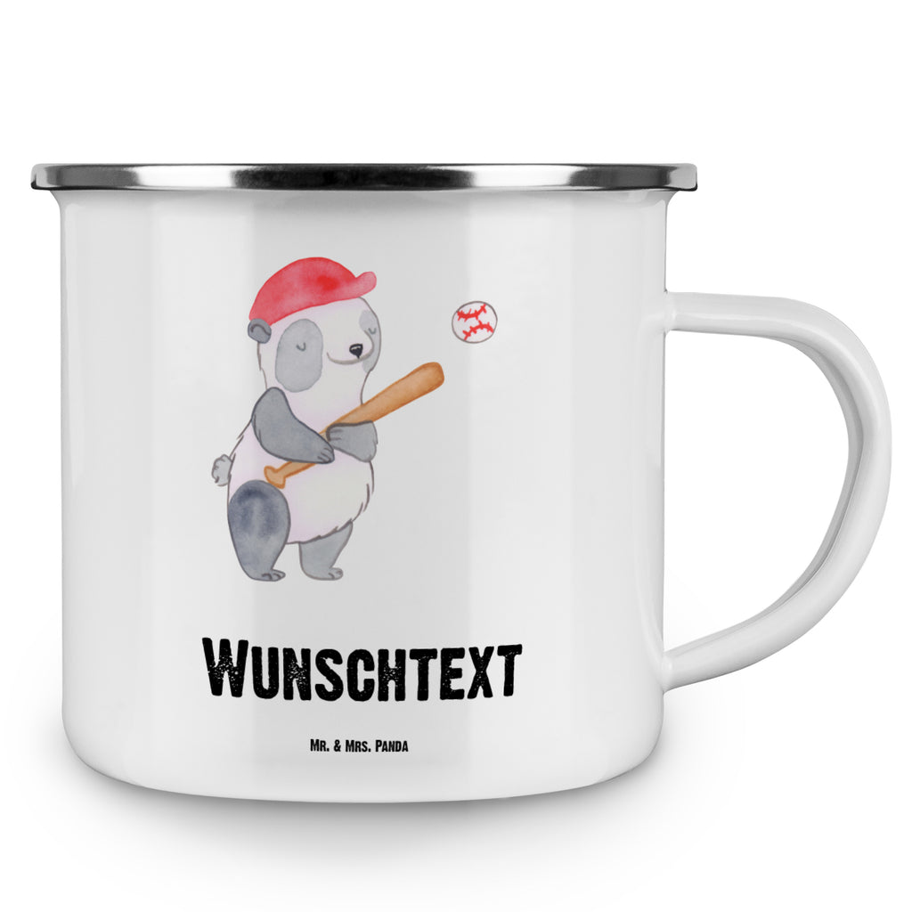 Personalisierte Emaille Tasse Panda Baseball spielen Tage Emaille Tasse personalisiert, Emaille Tasse mit Namen, Campingtasse personalisiert, Namenstasse, Campingtasse bedrucken, Campinggeschirr personalsisert, Geschenk, Sport, Sportart, Hobby, Schenken, Danke, Dankeschön, Auszeichnung, Gewinn, Sportler, Baseball spielen, Baseball Spielen, Baseball Match, Ballsport, Baseballplatz, Baseballverein