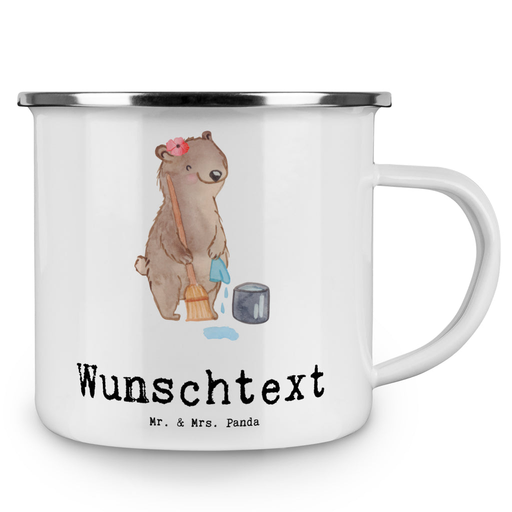 Personalisierte Emaille Tasse Reinigungskraft mit Herz Emaille Tasse personalisiert, Emaille Tasse mit Namen, Campingtasse personalisiert, Namenstasse, Campingtasse bedrucken, Campinggeschirr personalsisert, Beruf, Ausbildung, Jubiläum, Abschied, Rente, Kollege, Kollegin, Geschenk, Schenken, Arbeitskollege, Mitarbeiter, Firma, Danke, Dankeschön