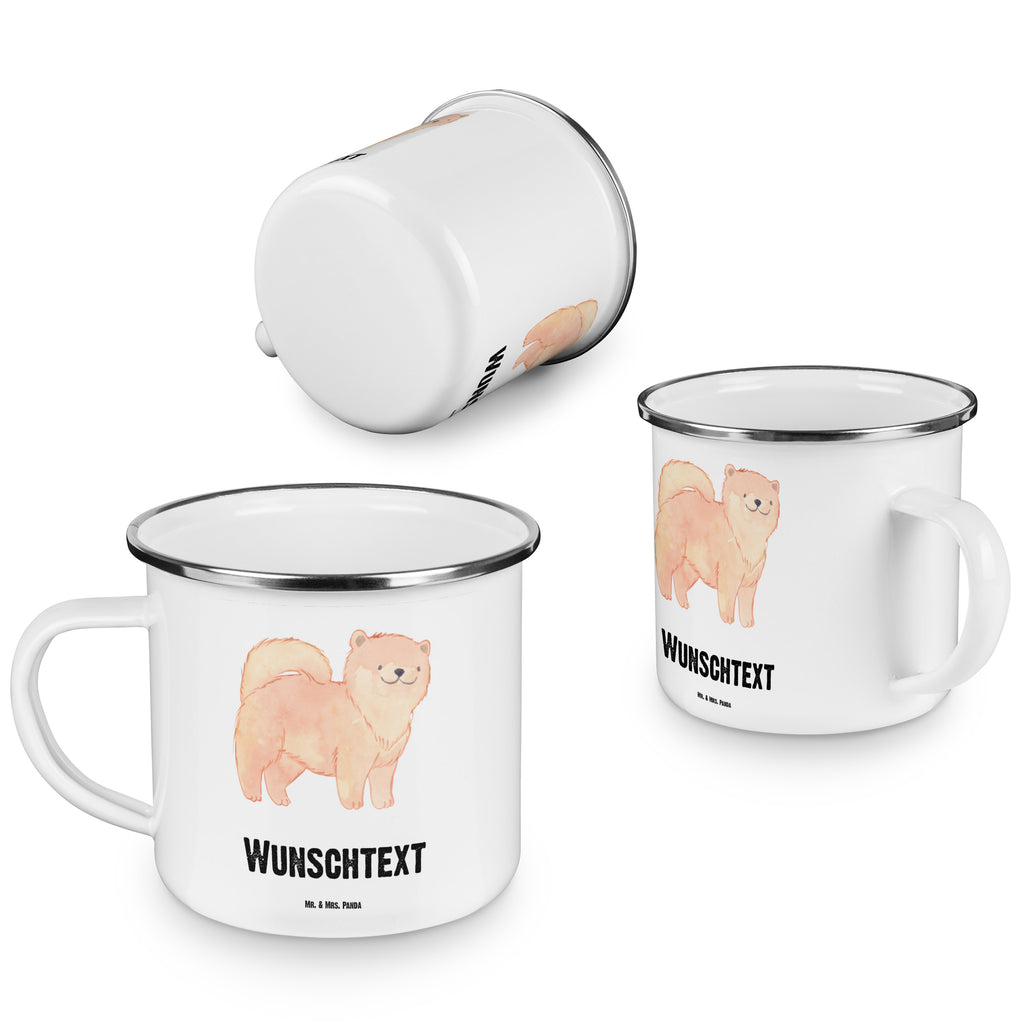 Personalisierte Emaille Tasse Chow-Chow Lebensretter Emaille Tasse personalisiert, Emaille Tasse mit Namen, Campingtasse personalisiert, Namenstasse, Campingtasse bedrucken, Campinggeschirr personalsisert, Hund, Hunderasse, Rassehund, Hundebesitzer, Geschenk, Tierfreund, Schenken, Welpe, Chow-Chow, Asiatischer Spitz