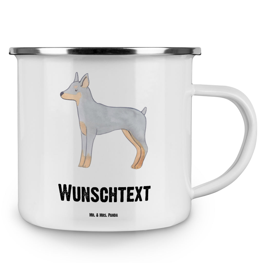 Personalisierte Emaille Tasse Dobermann Pinscher Lebensretter Emaille Tasse personalisiert, Emaille Tasse mit Namen, Campingtasse personalisiert, Namenstasse, Campingtasse bedrucken, Campinggeschirr personalsisert, Hund, Hunderasse, Rassehund, Hundebesitzer, Geschenk, Tierfreund, Schenken, Welpe, Dobermann Pinscher