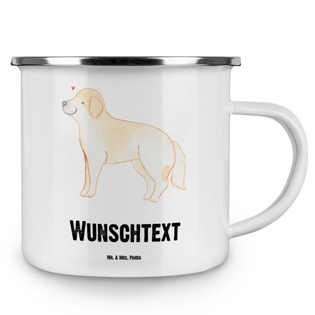 Personalisierte Emaille Tasse Golden Retriever Lebensretter Emaille Tasse personalisiert, Emaille Tasse mit Namen, Campingtasse personalisiert, Namenstasse, Campingtasse bedrucken, Campinggeschirr personalsisert, Hund, Hunderasse, Rassehund, Hundebesitzer, Geschenk, Tierfreund, Schenken, Welpe, Golden Retriever, Goldie Hund