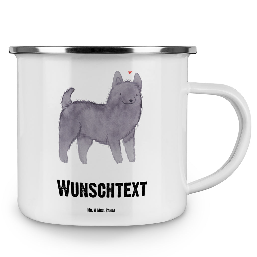Personalisierte Emaille Tasse Schipperke Lebensretter Emaille Tasse personalisiert, Emaille Tasse mit Namen, Campingtasse personalisiert, Namenstasse, Campingtasse bedrucken, Campinggeschirr personalsisert, Hund, Hunderasse, Rassehund, Hundebesitzer, Geschenk, Tierfreund, Schenken, Welpe, Schipperke, belgische Hunderasse