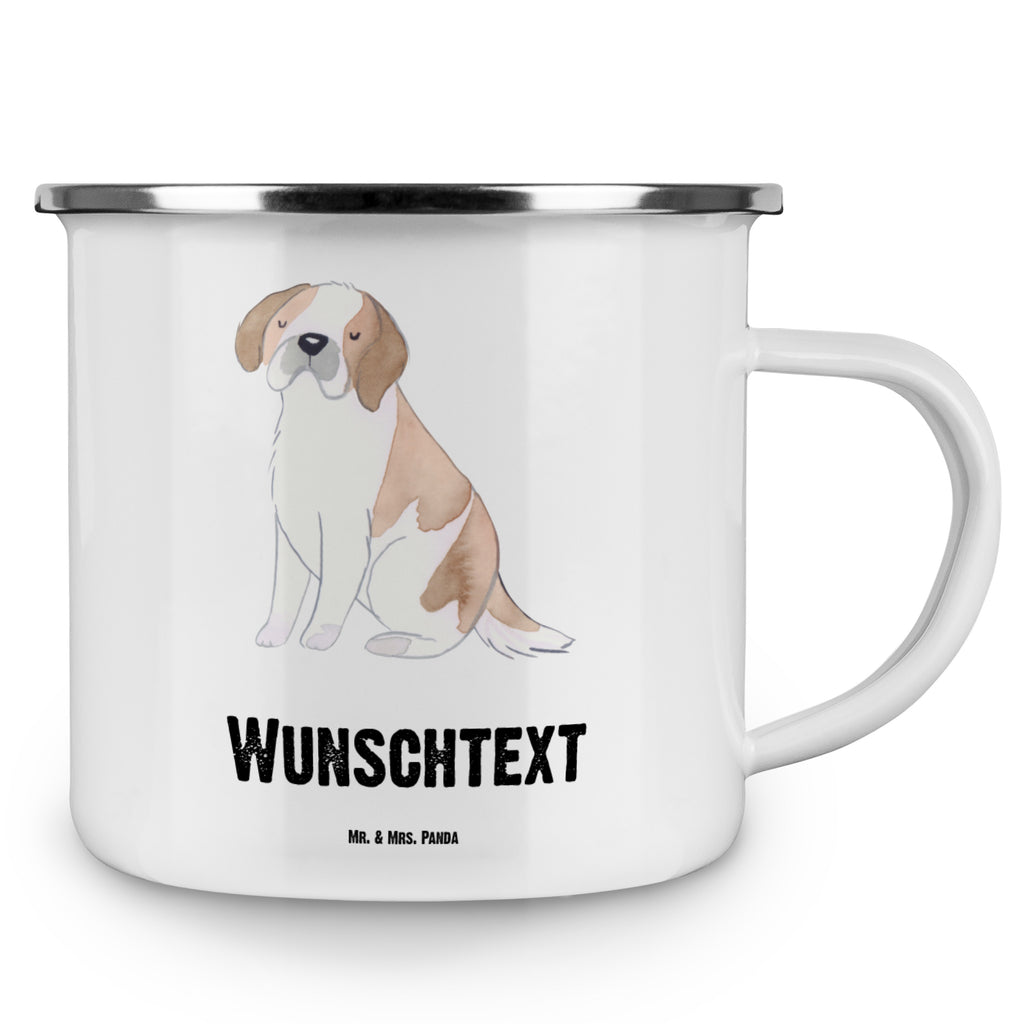 Personalisierte Emaille Tasse Saint Bernard Lebensretter Emaille Tasse personalisiert, Emaille Tasse mit Namen, Campingtasse personalisiert, Namenstasse, Campingtasse bedrucken, Campinggeschirr personalsisert, Hund, Hunderasse, Rassehund, Hundebesitzer, Geschenk, Tierfreund, Schenken, Welpe, St. Bernhardshund, Chien du Saint-Bernard, Saint Bernard Dog, Perro San Bernardo, Saint Bernard