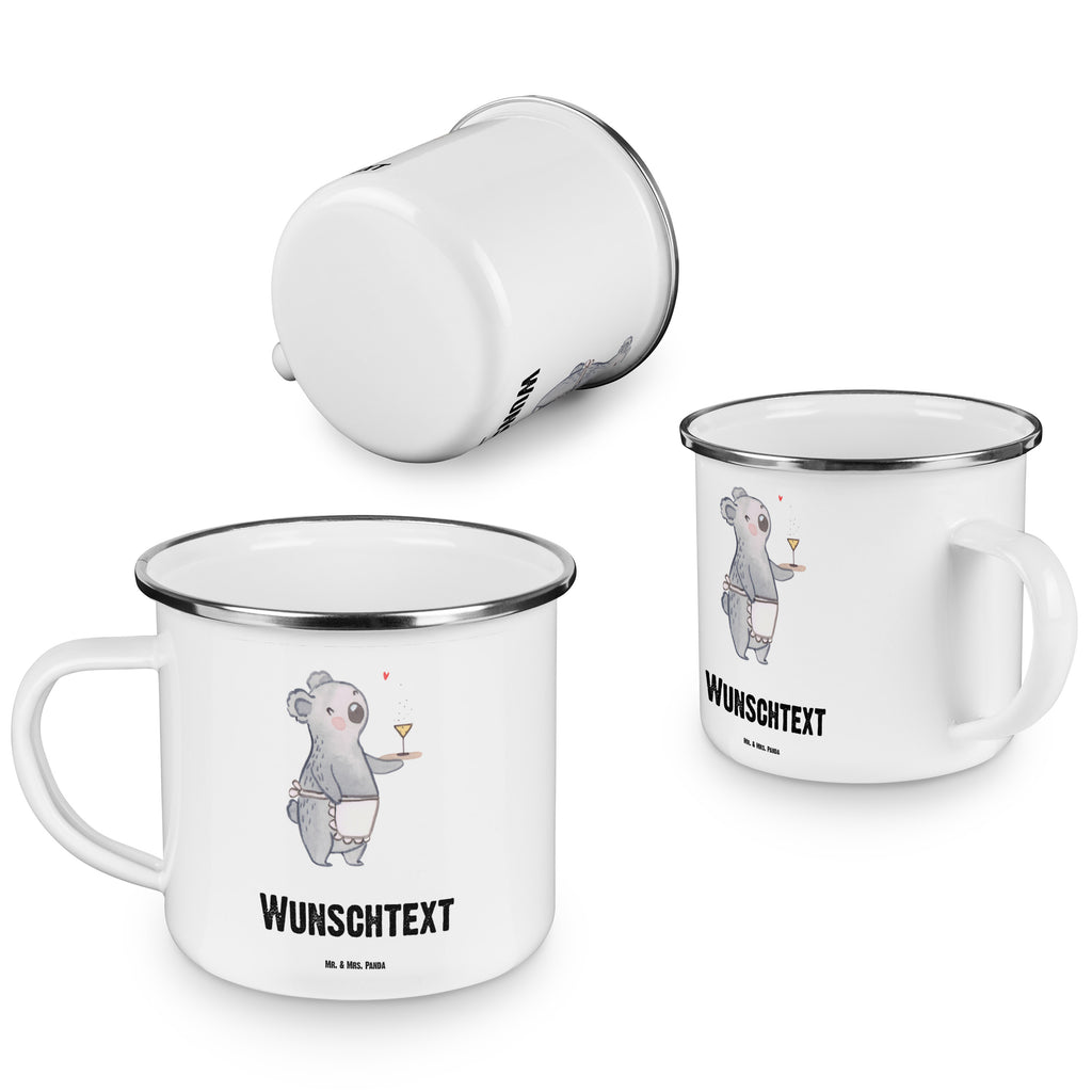Personalisierte Emaille Tasse Kellnerin mit Herz Emaille Tasse personalisiert, Emaille Tasse mit Namen, Campingtasse personalisiert, Namenstasse, Campingtasse bedrucken, Campinggeschirr personalsisert, Beruf, Ausbildung, Jubiläum, Abschied, Rente, Kollege, Kollegin, Geschenk, Schenken, Arbeitskollege, Mitarbeiter, Firma, Danke, Dankeschön, Kellnerin, Servicekraft, Restaurant
