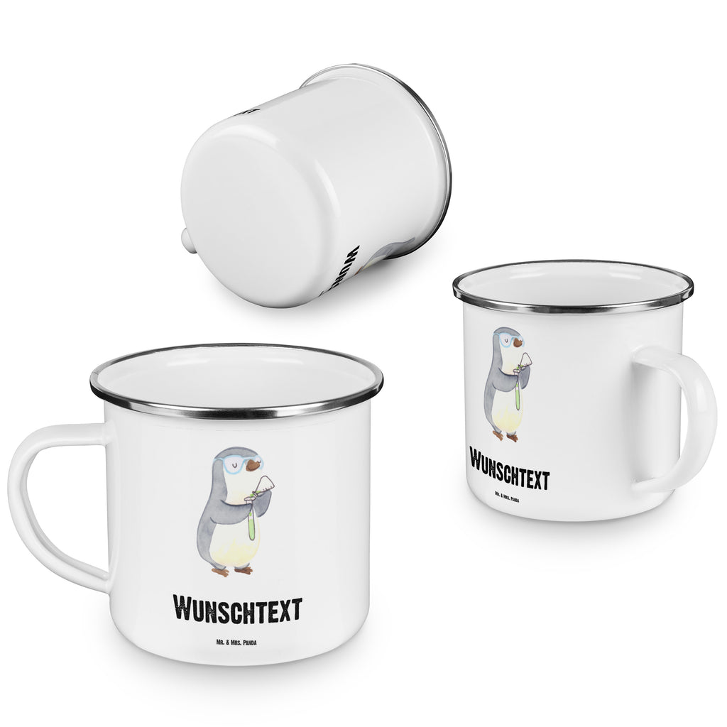 Personalisierte Emaille Tasse Chemiker mit Herz Emaille Tasse personalisiert, Emaille Tasse mit Namen, Campingtasse personalisiert, Namenstasse, Campingtasse bedrucken, Campinggeschirr personalsisert, Beruf, Ausbildung, Jubiläum, Abschied, Rente, Kollege, Kollegin, Geschenk, Schenken, Arbeitskollege, Mitarbeiter, Firma, Danke, Dankeschön, Chemiker, Chemielaborant, Naturwissenschaftler, Labor, Studium, Forschung, Wissenschaftler