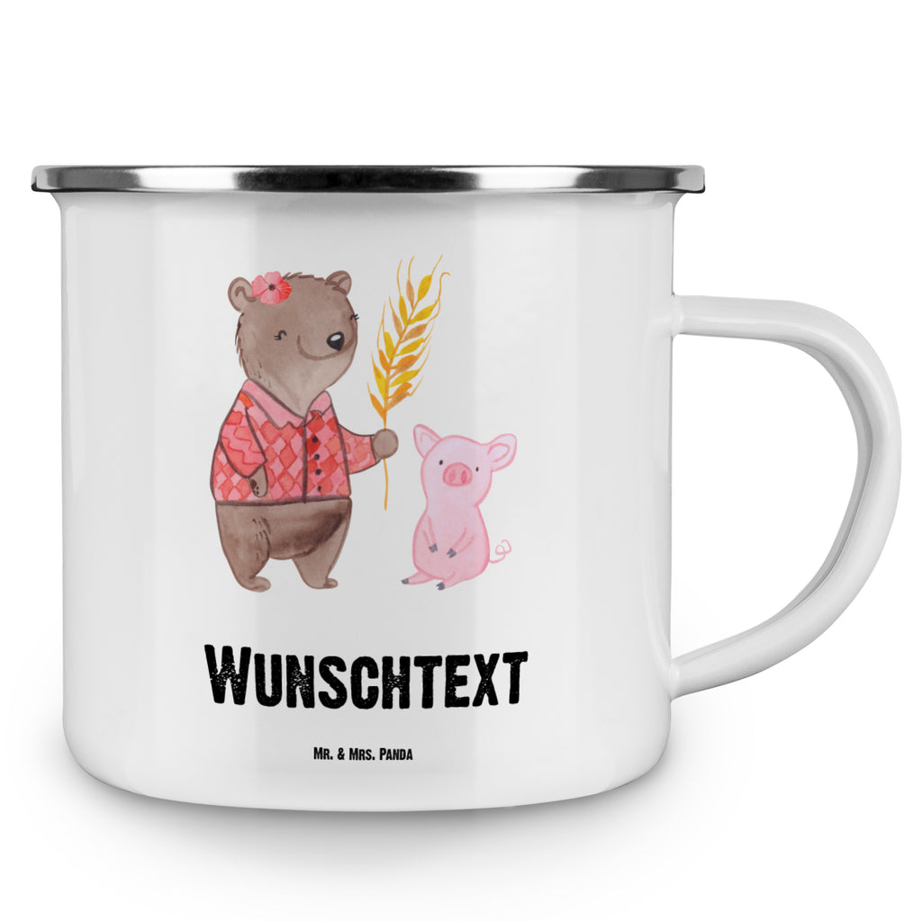 Personalisierte Emaille Tasse Bäuerin mit Herz Emaille Tasse personalisiert, Emaille Tasse mit Namen, Campingtasse personalisiert, Namenstasse, Campingtasse bedrucken, Campinggeschirr personalsisert, Beruf, Ausbildung, Jubiläum, Abschied, Rente, Kollege, Kollegin, Geschenk, Schenken, Arbeitskollege, Mitarbeiter, Firma, Danke, Dankeschön, Landwirtin, Bäuerin, Tierwirtin, Agronomin, Farmerin, Bauernhof