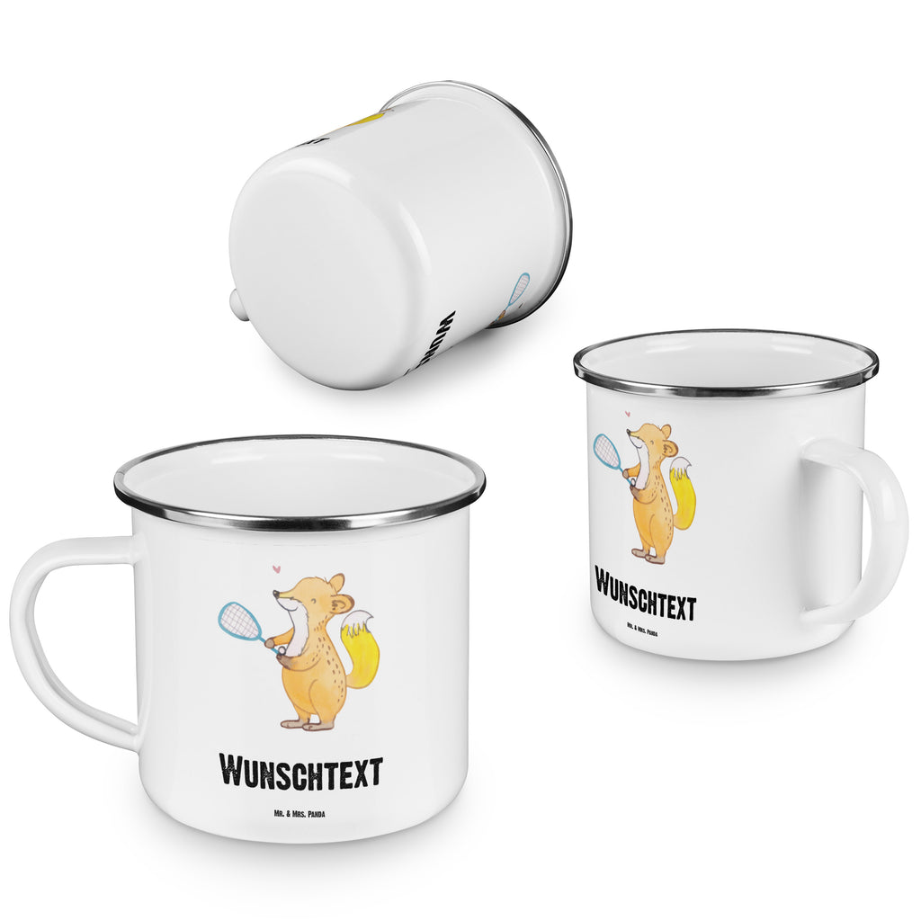 Personalisierte Emaille Tasse Fuchs Squash spielen Tage Emaille Tasse personalisiert, Emaille Tasse mit Namen, Campingtasse personalisiert, Namenstasse, Campingtasse bedrucken, Campinggeschirr personalsisert, Geschenk, Sport, Sportart, Hobby, Schenken, Danke, Dankeschön, Auszeichnung, Gewinn, Sportler, Squash spielen, Squashhalle, Ballsport