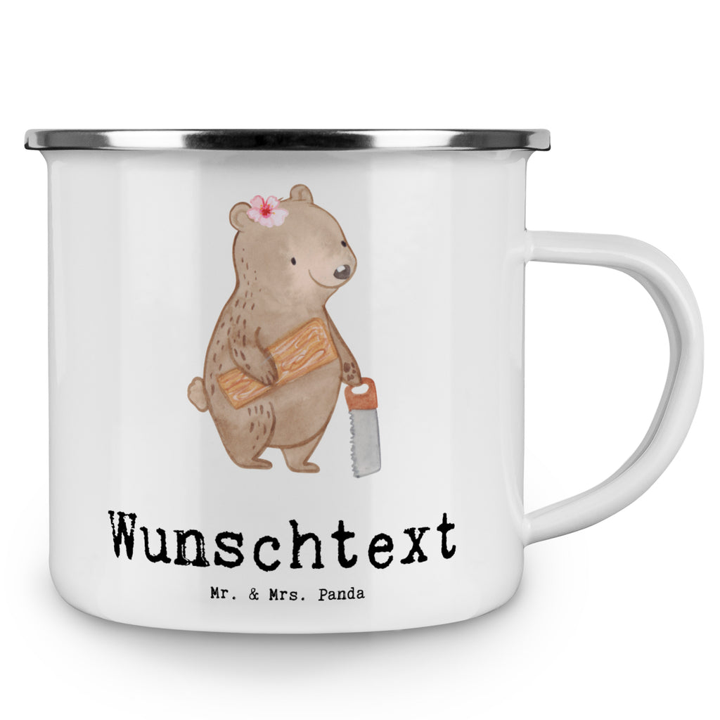 Personalisierte Emaille Tasse Schreinerin mit Herz Emaille Tasse personalisiert, Emaille Tasse mit Namen, Campingtasse personalisiert, Namenstasse, Campingtasse bedrucken, Campinggeschirr personalsisert, Beruf, Ausbildung, Jubiläum, Abschied, Rente, Kollege, Kollegin, Geschenk, Schenken, Arbeitskollege, Mitarbeiter, Firma, Danke, Dankeschön