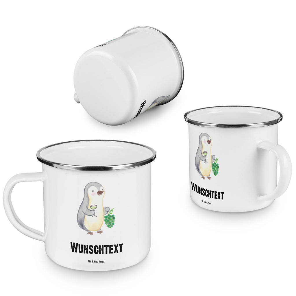 Personalisierte Emaille Tasse Weinhändler mit Herz Emaille Tasse personalisiert, Emaille Tasse mit Namen, Campingtasse personalisiert, Namenstasse, Campingtasse bedrucken, Campinggeschirr personalsisert, Beruf, Ausbildung, Jubiläum, Abschied, Rente, Kollege, Kollegin, Geschenk, Schenken, Arbeitskollege, Mitarbeiter, Firma, Danke, Dankeschön