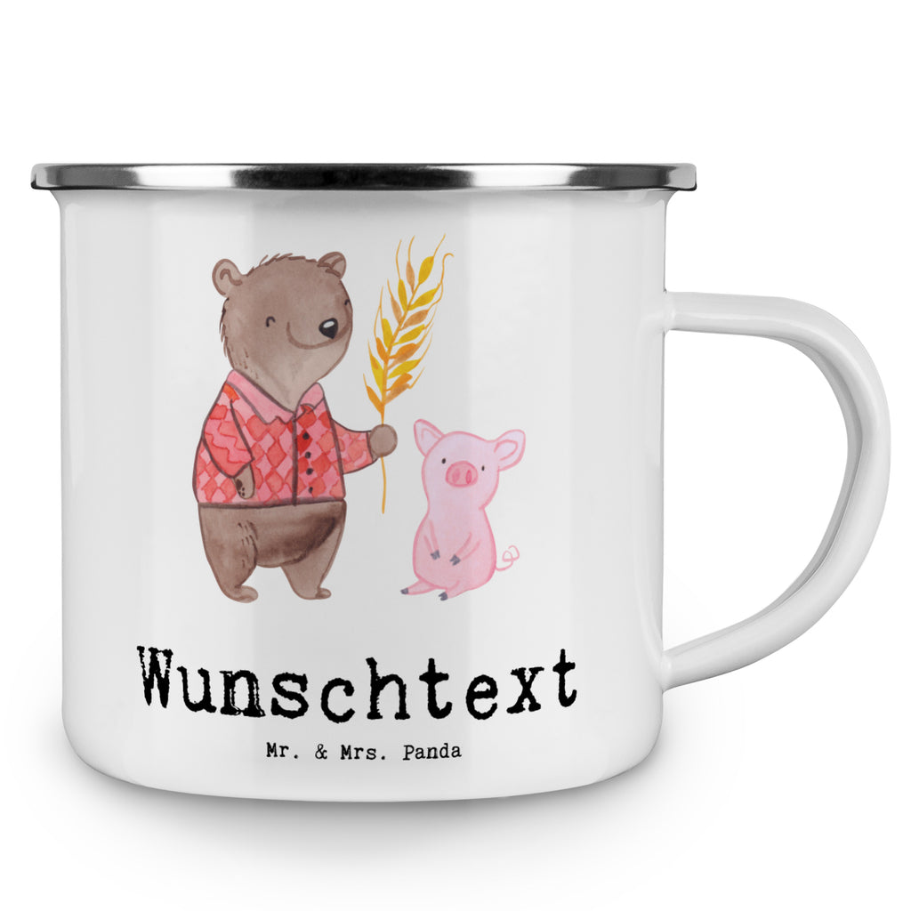 Personalisierte Emaille Tasse Bauer mit Herz Emaille Tasse personalisiert, Emaille Tasse mit Namen, Campingtasse personalisiert, Namenstasse, Campingtasse bedrucken, Campinggeschirr personalsisert, Beruf, Ausbildung, Jubiläum, Abschied, Rente, Kollege, Kollegin, Geschenk, Schenken, Arbeitskollege, Mitarbeiter, Firma, Danke, Dankeschön, Landwirt; Bauer, Tierwirt, Agronom, Farmer, Bauernhof