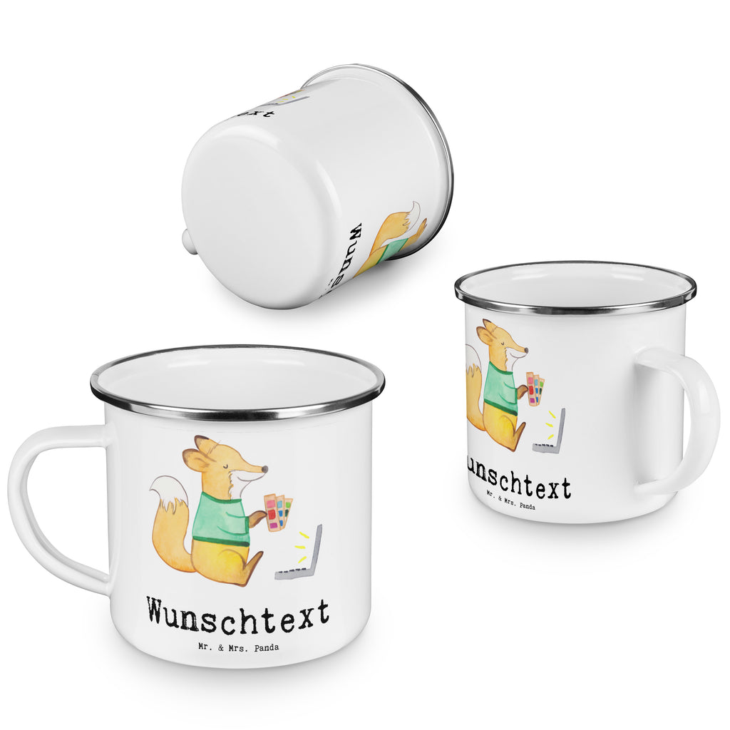 Personalisierte Emaille Tasse Mediengestalter mit Herz Emaille Tasse personalisiert, Emaille Tasse mit Namen, Campingtasse personalisiert, Namenstasse, Campingtasse bedrucken, Campinggeschirr personalsisert, Beruf, Ausbildung, Jubiläum, Abschied, Rente, Kollege, Kollegin, Geschenk, Schenken, Arbeitskollege, Mitarbeiter, Firma, Danke, Dankeschön, Grafiker, Designer, Mediengestalter, Grafikdesigner