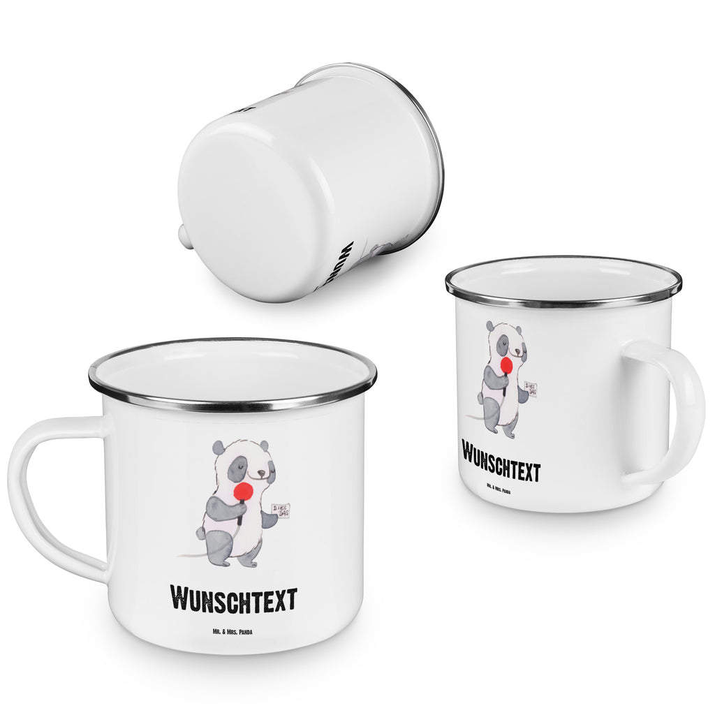 Personalisierte Emaille Tasse Reporter mit Herz Emaille Tasse personalisiert, Emaille Tasse mit Namen, Campingtasse personalisiert, Namenstasse, Campingtasse bedrucken, Campinggeschirr personalsisert, Beruf, Ausbildung, Jubiläum, Abschied, Rente, Kollege, Kollegin, Geschenk, Schenken, Arbeitskollege, Mitarbeiter, Firma, Danke, Dankeschön