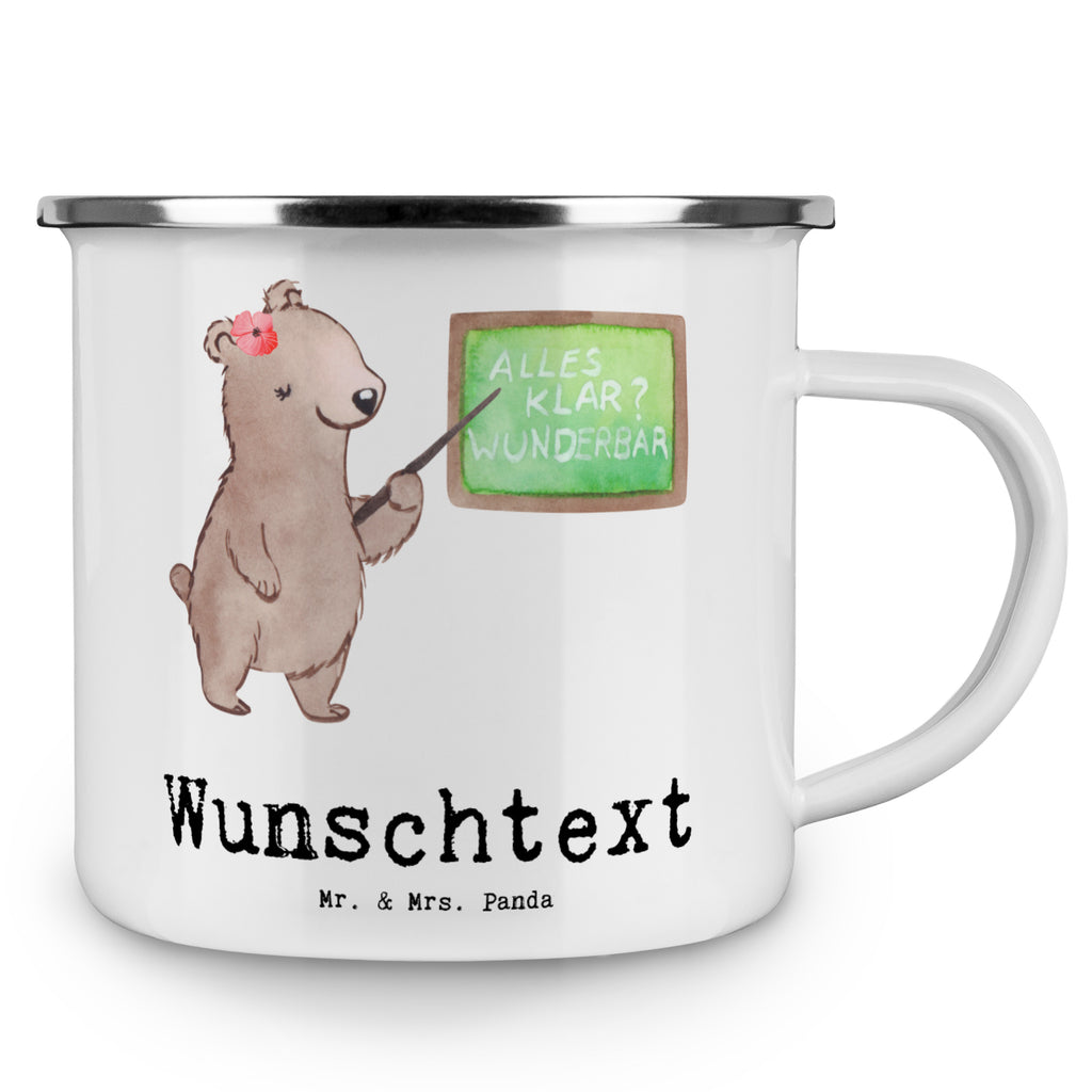 Personalisierte Emaille Tasse Dozentin mit Herz Emaille Tasse personalisiert, Emaille Tasse mit Namen, Campingtasse personalisiert, Namenstasse, Campingtasse bedrucken, Campinggeschirr personalsisert, Beruf, Ausbildung, Jubiläum, Abschied, Rente, Kollege, Kollegin, Geschenk, Schenken, Arbeitskollege, Mitarbeiter, Firma, Danke, Dankeschön, Dozentin, Professorin, Universität, Vorlesung, Tutorin, Akademikerin, Uni, Unterricht