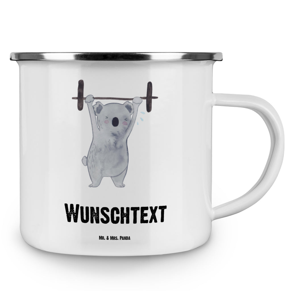 Personalisierte Emaille Tasse Koala Crossfit Tage Emaille Tasse personalisiert, Emaille Tasse mit Namen, Campingtasse personalisiert, Namenstasse, Campingtasse bedrucken, Campinggeschirr personalsisert, Geschenk, Sport, Sportart, Hobby, Schenken, Danke, Dankeschön, Auszeichnung, Gewinn, Sportler, Crossfit, Wettkampfsport, Sportschule