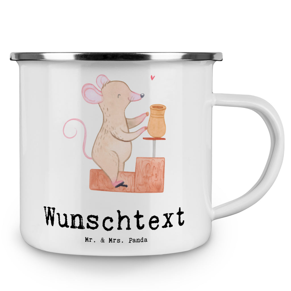 Personalisierte Emaille Tasse Maus Töpfern Tage Emaille Tasse personalisiert, Emaille Tasse mit Namen, Campingtasse personalisiert, Namenstasse, Campingtasse bedrucken, Campinggeschirr personalsisert, Geschenk, Sport, Sportart, Hobby, Schenken, Danke, Dankeschön, Auszeichnung, Gewinn, Sportler, Töpfern, Töpferei, Töpferkurs
