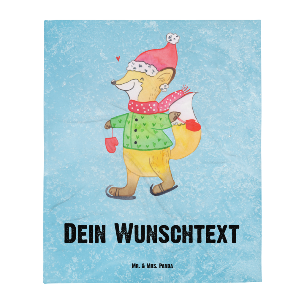 Babydecke mit Namen Fuchs  Schlittschuhe Babdyecke personalisiert, Babydecke mit Namen, Babydecke bedrucken, Babygeschenk personalisiet, Babygeschenk mit Namen, Krabbeldecke mit Namen, Krabbeldecke personalisiert, Winter, Weihnachten, Weihnachtsdeko, Nikolaus, Advent, Heiligabend, Wintermotiv, Weihnachtsmann, Weihnachtstage, Weihnachtsbaum, Tannenbaum, Weihnachtszeit