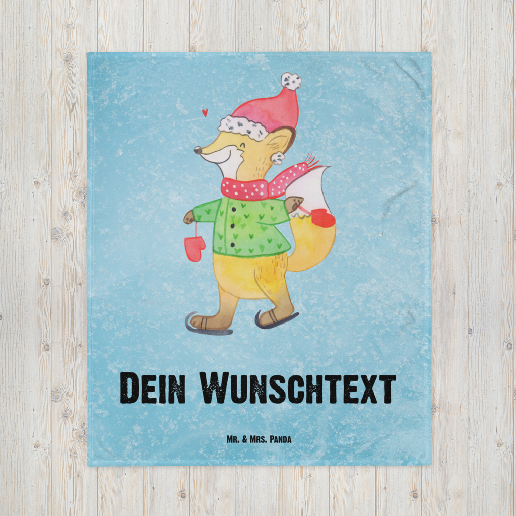 Babydecke mit Namen Fuchs  Schlittschuhe Babdyecke personalisiert, Babydecke mit Namen, Babydecke bedrucken, Babygeschenk personalisiet, Babygeschenk mit Namen, Krabbeldecke mit Namen, Krabbeldecke personalisiert, Winter, Weihnachten, Weihnachtsdeko, Nikolaus, Advent, Heiligabend, Wintermotiv, Weihnachtsmann, Weihnachtstage, Weihnachtsbaum, Tannenbaum, Weihnachtszeit