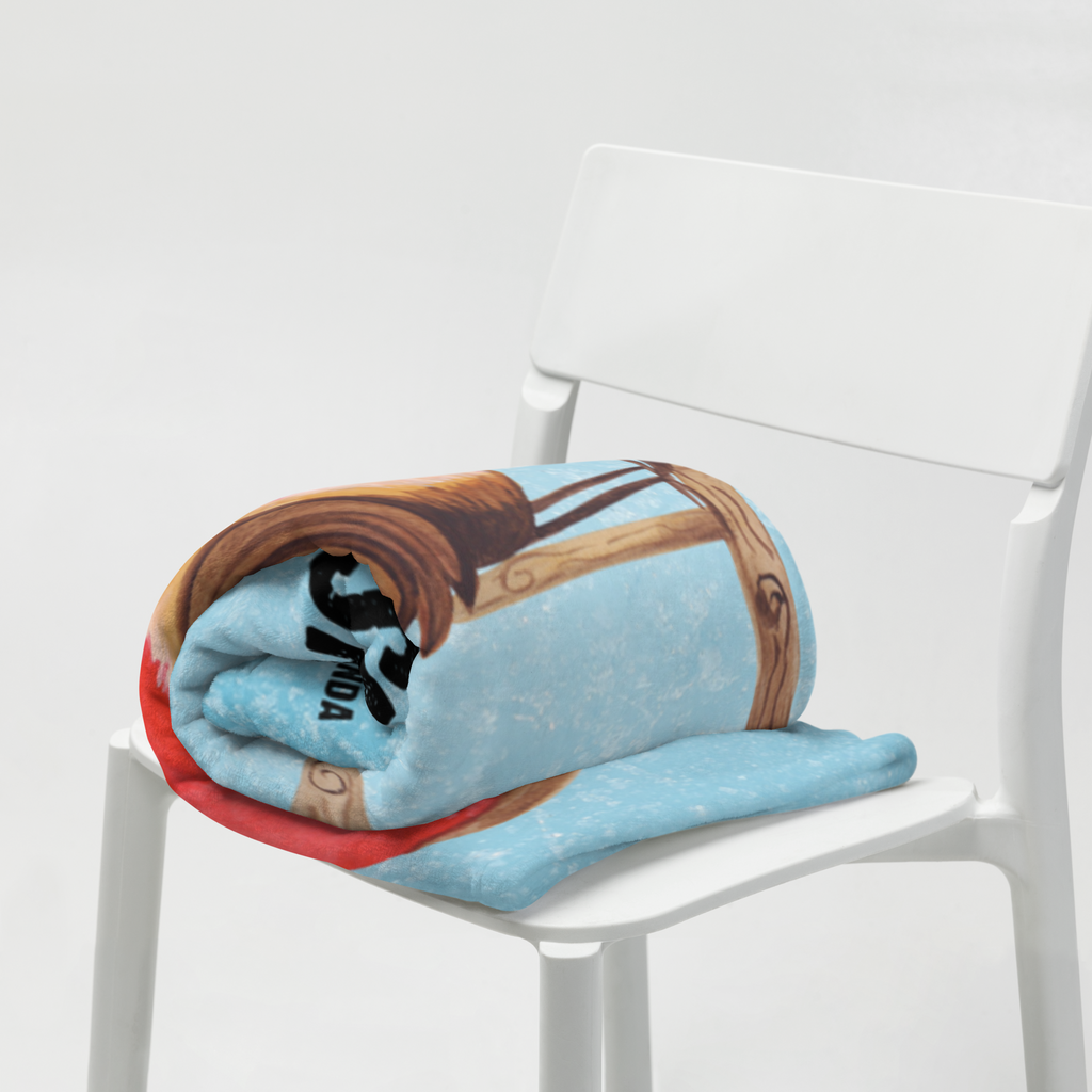 Babydecke mit Namen Rotkehlchen Schlitten Babdyecke personalisiert, Babydecke mit Namen, Babydecke bedrucken, Babygeschenk personalisiet, Babygeschenk mit Namen, Krabbeldecke mit Namen, Krabbeldecke personalisiert, Winter, Weihnachten, Weihnachtsdeko, Nikolaus, Advent, Heiligabend, Wintermotiv, Schlitten, Vogel