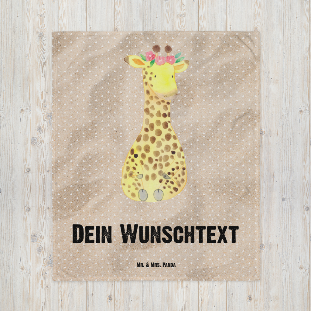 Babydecke mit Namen Giraffe Blumenkranz Babdyecke personalisiert, Babydecke mit Namen, Babydecke bedrucken, Babygeschenk personalisiet, Babygeschenk mit Namen, Krabbeldecke mit Namen, Krabbeldecke personalisiert, Afrika, Wildtiere, Giraffe, Blumenkranz, Abenteurer, Selbstliebe, Freundin