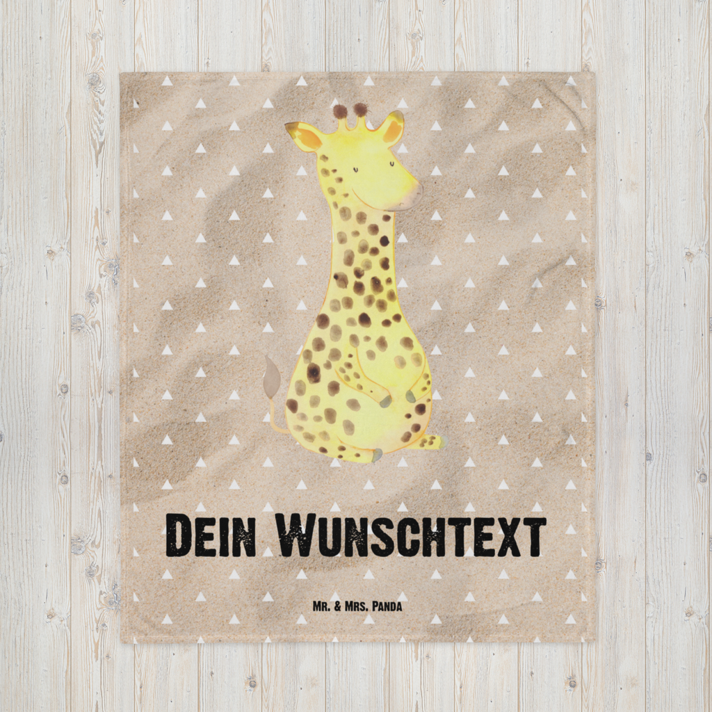 Babydecke mit Namen Giraffe Zufrieden Babdyecke personalisiert, Babydecke mit Namen, Babydecke bedrucken, Babygeschenk personalisiet, Babygeschenk mit Namen, Krabbeldecke mit Namen, Krabbeldecke personalisiert, Afrika, Wildtiere, Giraffe, Zufrieden, Glück, Abenteuer
