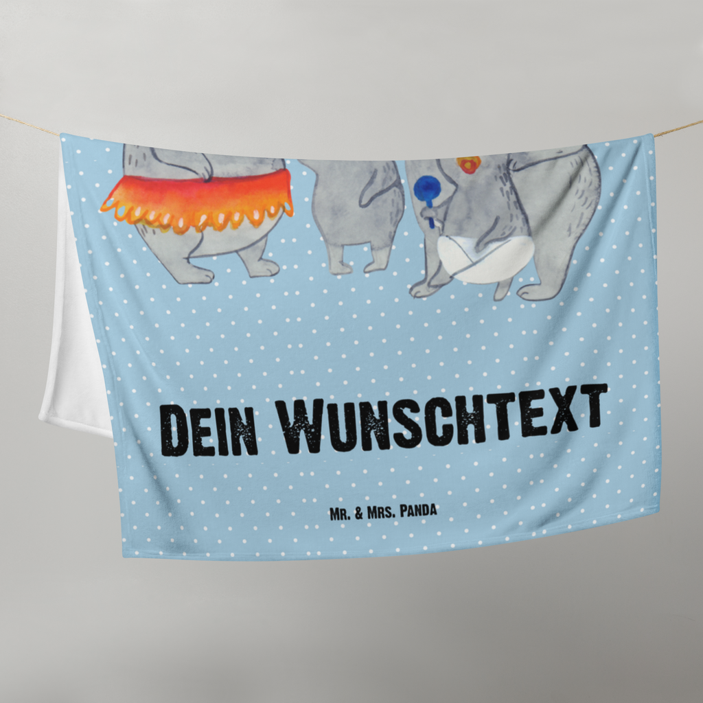 Babydecke mit Namen Koala Familie Babdyecke personalisiert, Babydecke mit Namen, Babydecke bedrucken, Babygeschenk personalisiet, Babygeschenk mit Namen, Krabbeldecke mit Namen, Krabbeldecke personalisiert, Familie, Vatertag, Muttertag, Bruder, Schwester, Mama, Papa, Oma, Opa, Koala, Koalas, Family, Kinder, Geschwister, Familienleben