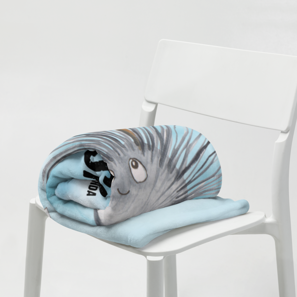 Babydecke mit Namen Seeigel Babdyecke personalisiert, Babydecke mit Namen, Babydecke bedrucken, Babygeschenk personalisiet, Babygeschenk mit Namen, Krabbeldecke mit Namen, Krabbeldecke personalisiert, Meerestiere, Meer, Urlaub, Seeigel, Achtsamkeit, Selbstakzeptanz, Selbstliebe, Hier und Jetzt, Leben, Lebe