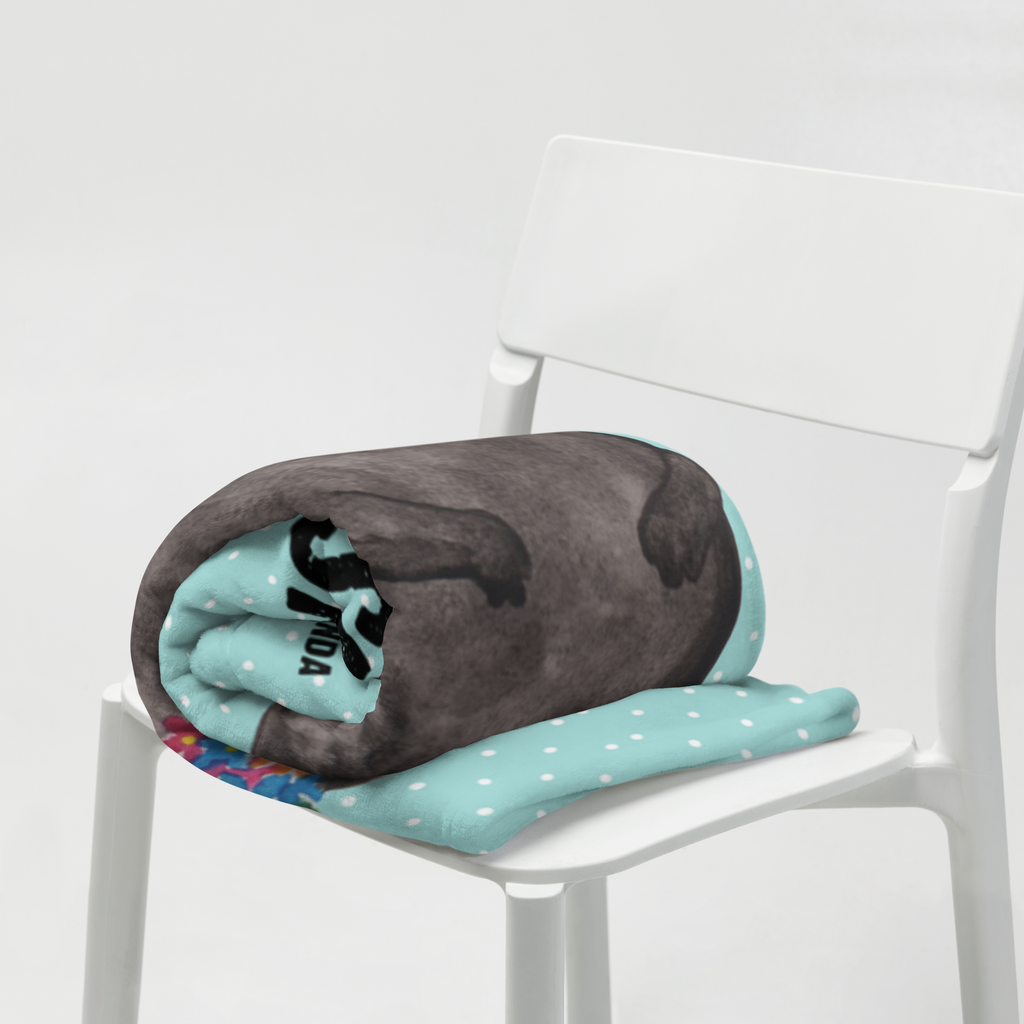 Babydecke mit Namen Stinktier Blumenmaedchen Babdyecke personalisiert, Babydecke mit Namen, Babydecke bedrucken, Babygeschenk personalisiet, Babygeschenk mit Namen, Krabbeldecke mit Namen, Krabbeldecke personalisiert, Stinktier, Skunk, Wildtier, Raubtier, Stinker, Stinki, Yoga, Namaste, Lebe, Liebe, Lache