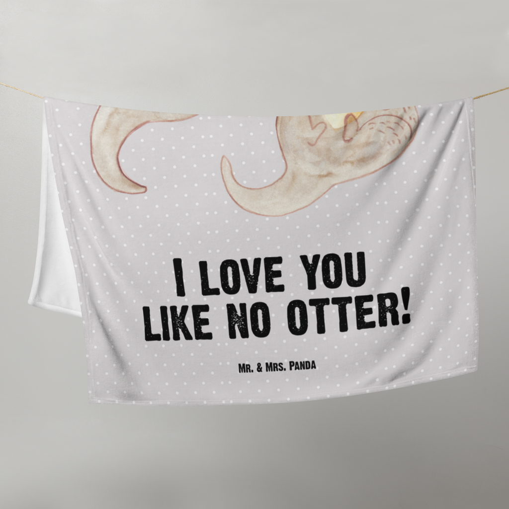 Babydecke Otter händchenhaltend Babydecke, Babygeschenk, Geschenk Geburt, Babyecke Kuscheldecke, Krabbeldecke, Otter, Fischotter, Seeotter, Otter Seeotter See Otter