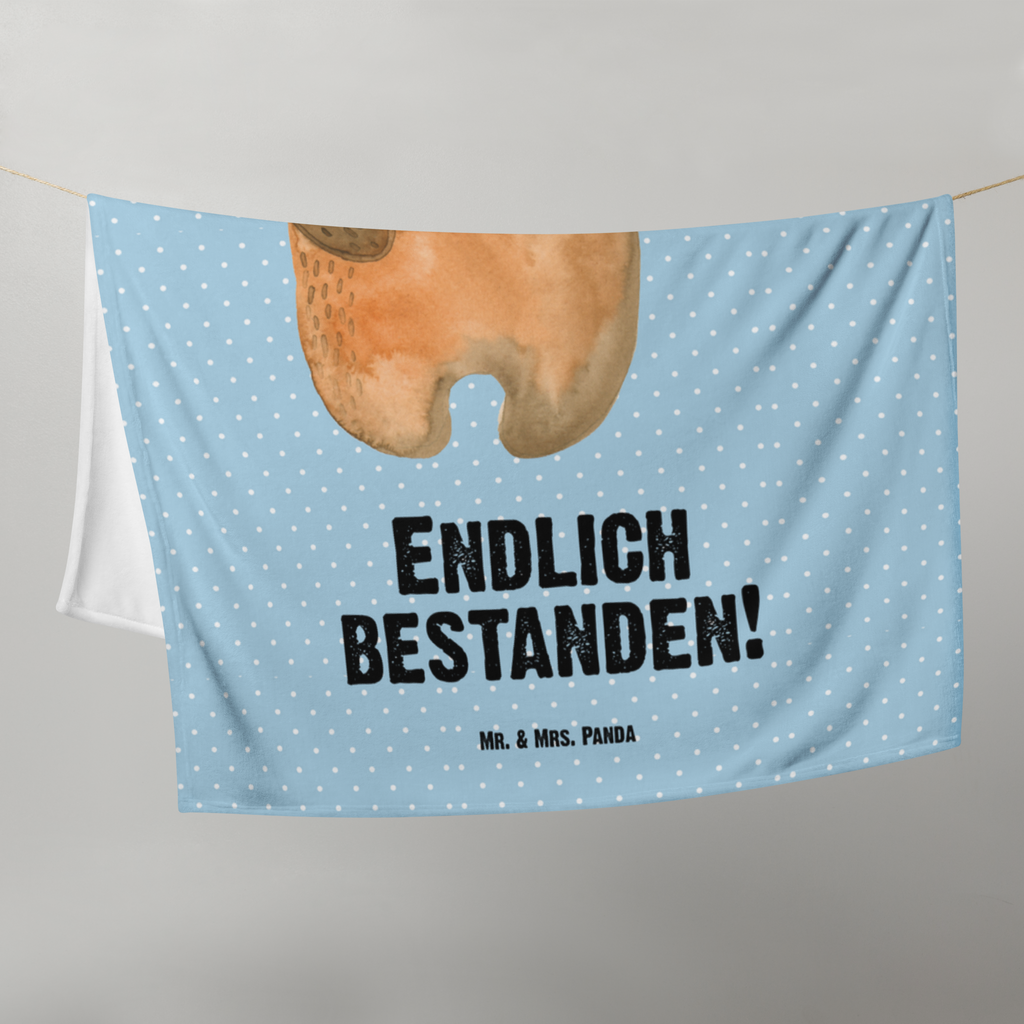 Babydecke Prüfungsbär Babydecke, Babygeschenk, Geschenk Geburt, Babyecke Kuscheldecke, Krabbeldecke, Bär, Teddy, Teddybär, Abitur, Prüfungen, Prüfung bestanden, Abschluss, Zeugnis, Abschlusszeugnis