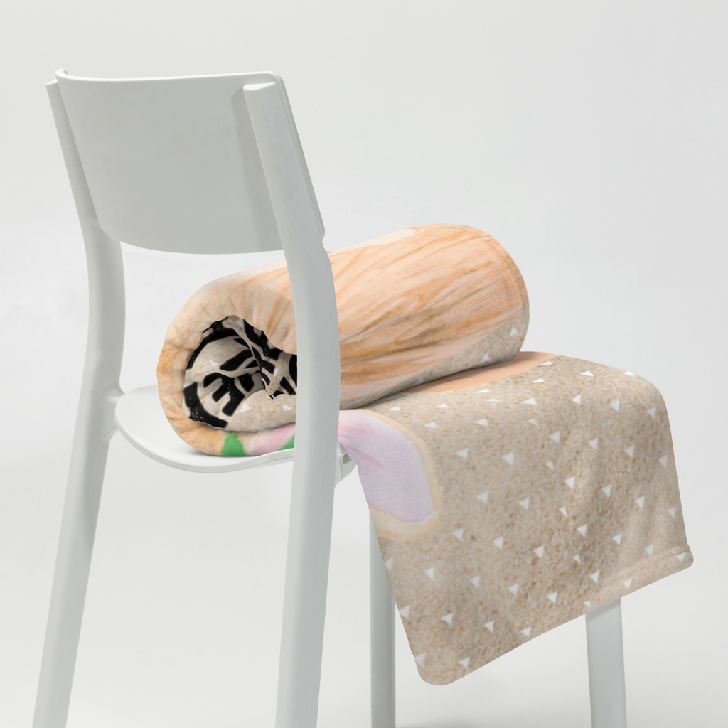 Babydecke Wüstenfuchs Blumenkranz Babydecke, Babygeschenk, Geschenk Geburt, Babyecke Kuscheldecke, Krabbeldecke, Afrika, Wildtiere, Wüste, Wüstenfuchs, Blumen, Blumenkranz, Glücklich