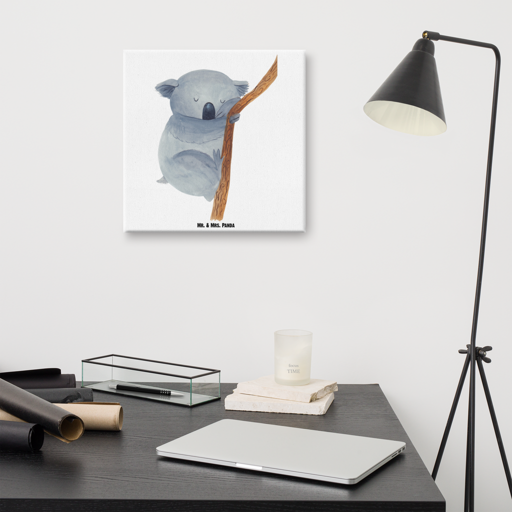 Leinwand Bild Koalabär Leinwand, Bild, Kunstdruck, Wanddeko, Dekoration, Tiermotive, Gute Laune, lustige Sprüche, Tiere, Koala, träumen, Traum, schlafen, Schlafzimmer, Traumland, Bär, Koalabär