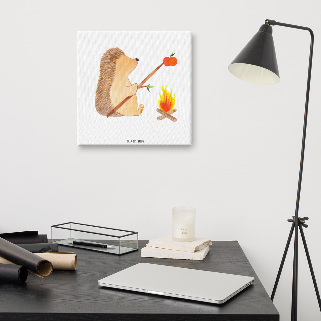 Leinwand Bild Igel grillt Igel, Grillen, Ziele, Motivation, arbeitslos, Sinn des Lebens, Spruch Leinwand, Bild, Kunstdruck, Wanddeko, Dekoration  süße Tiermotive, gute Laune, lustige Sprüche, Tiere