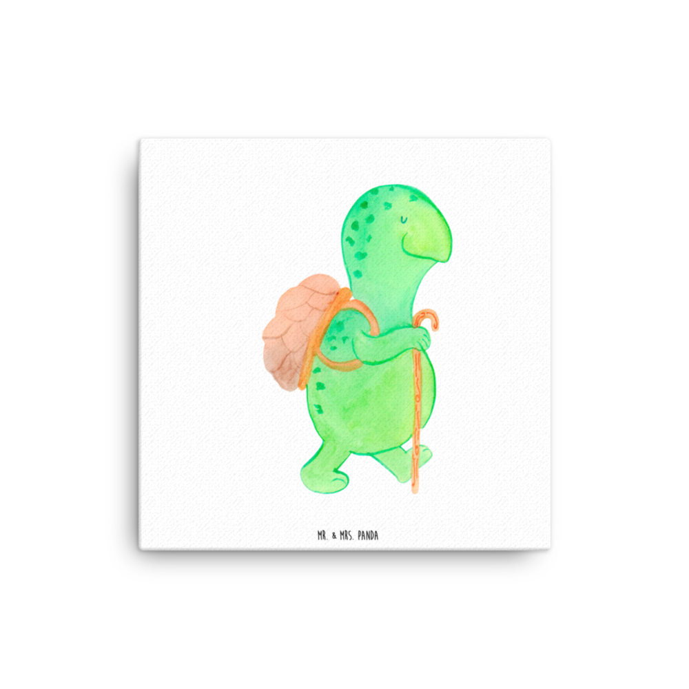 Leinwand Bild Schildkröte Wanderer Leinwand, Bild, Kunstdruck, Wanddeko, Dekoration, Schildkröte, Schildkröten, Motivation, Motivationsspruch, Motivationssprüche, Neuanfang