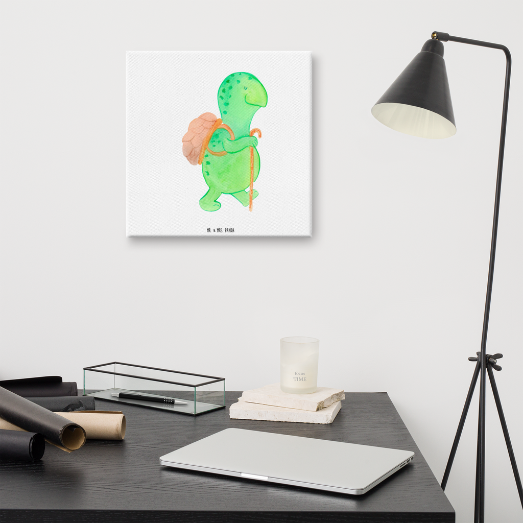 Leinwand Bild Schildkröte Wanderer Leinwand, Bild, Kunstdruck, Wanddeko, Dekoration, Schildkröte, Schildkröten, Motivation, Motivationsspruch, Motivationssprüche, Neuanfang