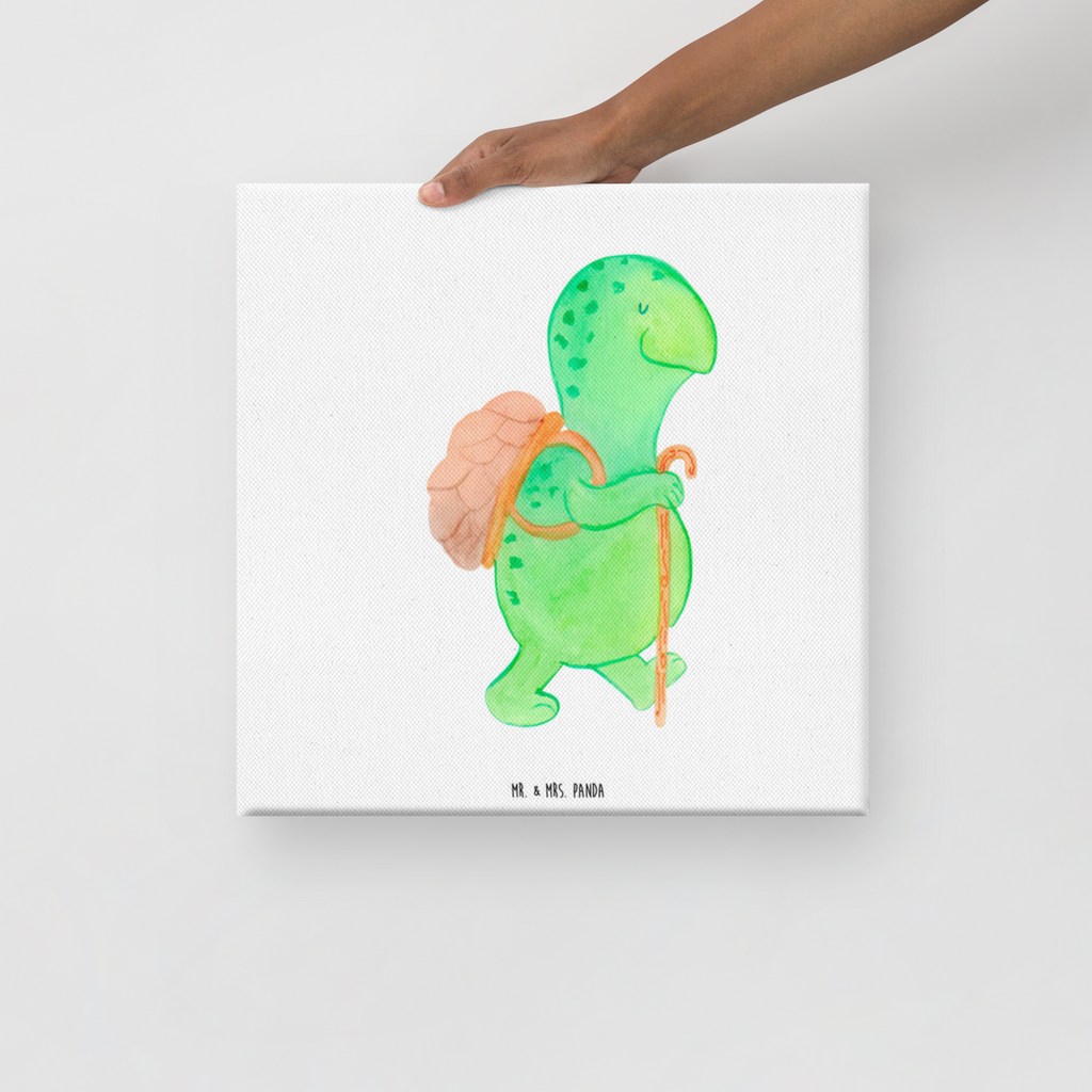 Leinwand Bild Schildkröte Wanderer Leinwand, Bild, Kunstdruck, Wanddeko, Dekoration, Schildkröte, Schildkröten, Motivation, Motivationsspruch, Motivationssprüche, Neuanfang